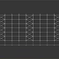 Industrial Metal Framework With Grid Structure And Steel Truss Design