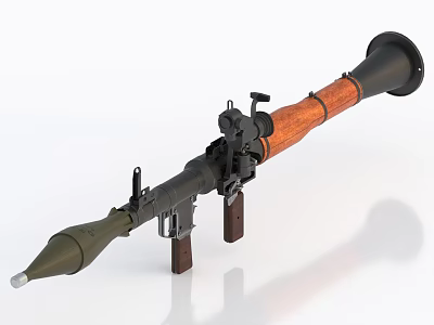 Rocket Launcher RPG Weapon Missile 3d model