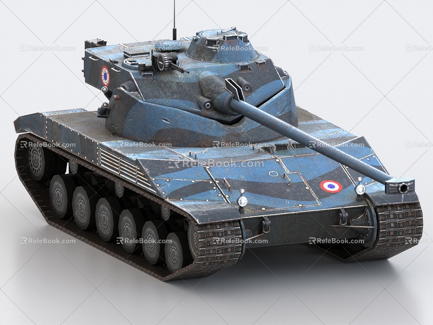 Chadillon Tanks World War II Tanks French Tanks 3d model