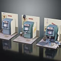 Modern Game Machine Cartoon Game Machine Cartoon Arcade 3d model