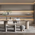 Modern study 3d model
