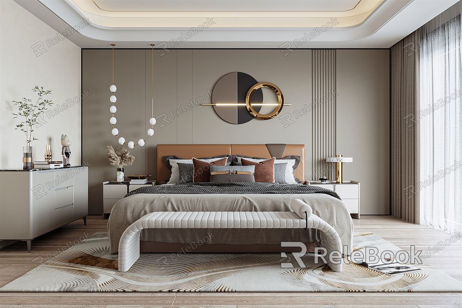 Light Luxury Bedroom model