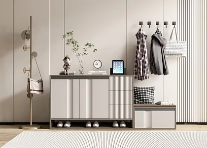 Modern shoe cabinet 3d model