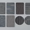 Round Area Rugs in Gray Tones with Striped and Patterned Designs for Home Decor