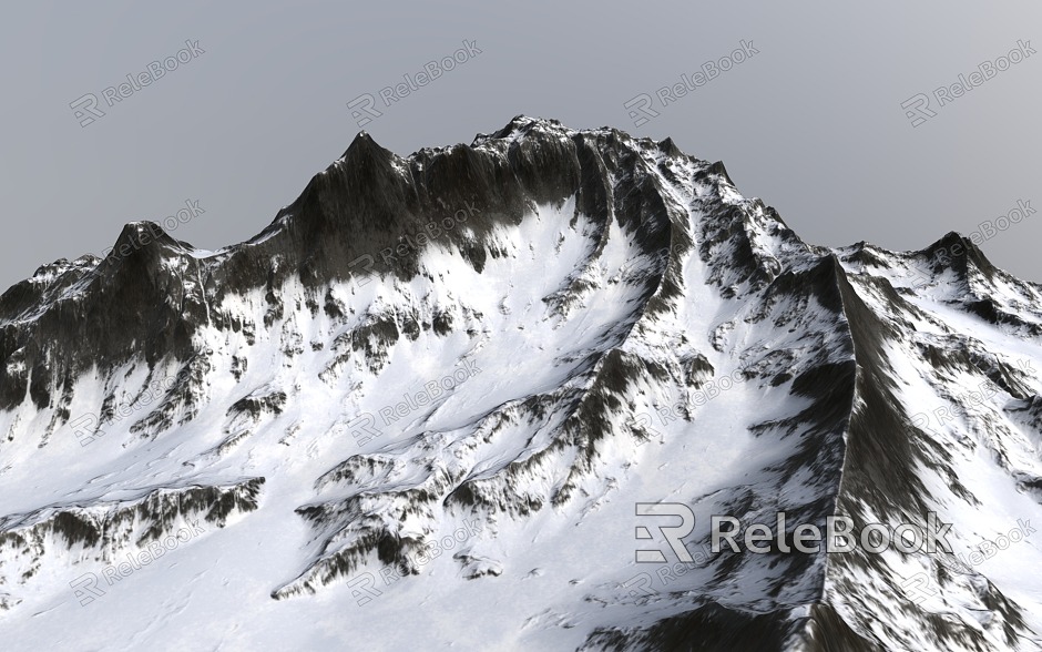 Mountain Snow Mountain Mountain Mountain Peak model