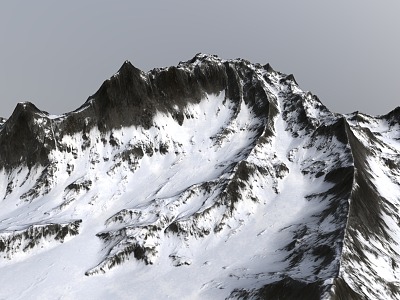 Mountain Snow Mountain Peak model