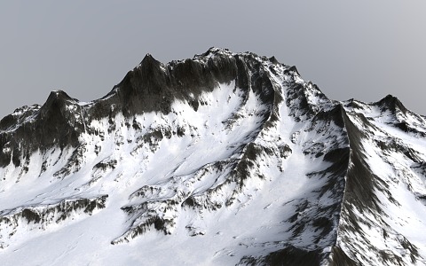 Mountain Snow Mountain Peak 3d model