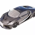 Sleek Modern Sports Car with Aerodynamic Body Design and Large Alloy Wheels