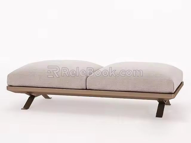 Sofa stool 3d model