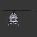 White Modern Helicopter With Clear Cockpit Sleek Rotors And Stylish Design