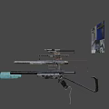 Various Types of Metal Weapons Featuring Barrels Handles and Unique Structural Designs