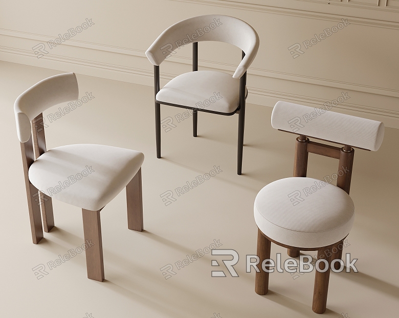 Modern Dining Chair Single Chair Leisure Chair model