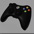 Ergonomic Black Game Controller With Colorful Buttons For Electronic Gaming