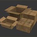 Paper Box Paper Box Folding Paper Box Small Box Container Realistic 3d model