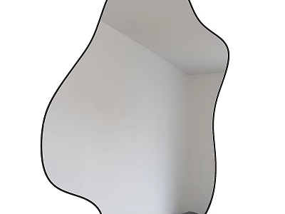 Stylish Irregular Shaped Wall Mirror Adding Modern Touch To Home Interior Decor 3d model