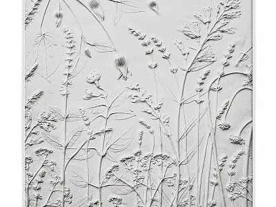 Textured Plant Pattern Wall Decor For Home 3d model