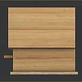 Natural Wooden Birdhouse Design With Sloped Roof Circular Entrance And Stable Base