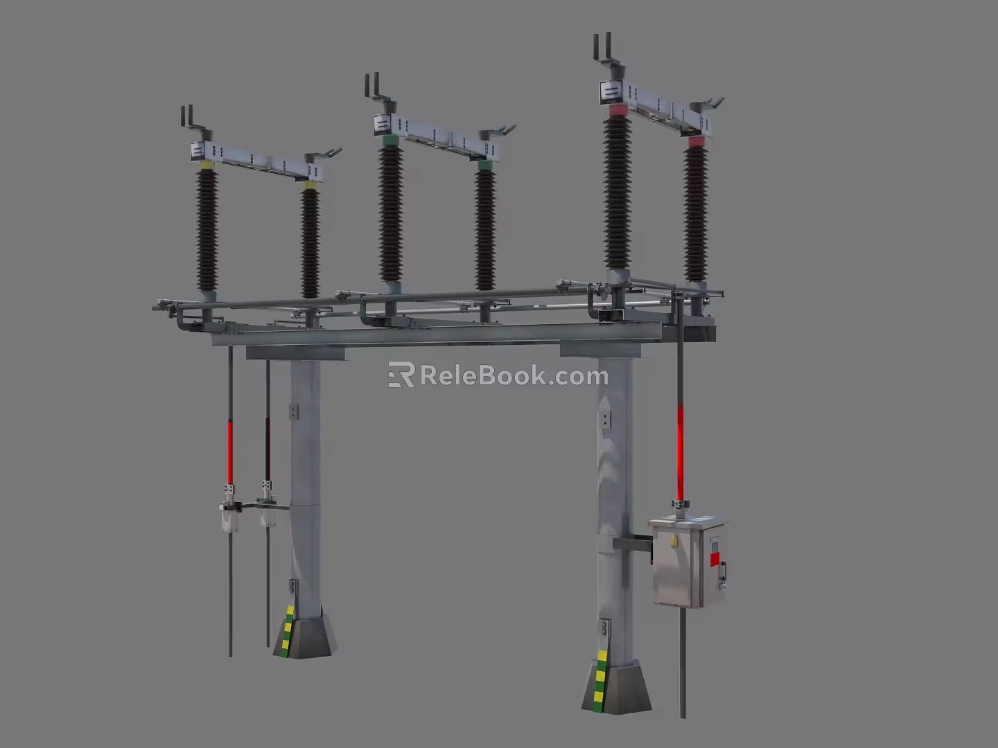 high voltage isolating switch isolating switch 3d model