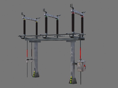 high voltage isolating switch isolating switch 3d model