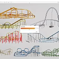 Colorful Playground Equipment With Various Slides Swings And Climbing Structures