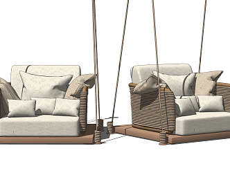 Modern Hanging Chair Swing Chair Hanging Chair 3d model