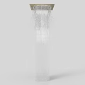 Modern Rainfall Shower Head With Square Design And Smooth Water Flow 3d model
