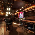 INDUSTRIAL LOFT BAR 3d model