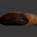 Three Varieties of Freshly Baked Bread with Different Textures and Colors