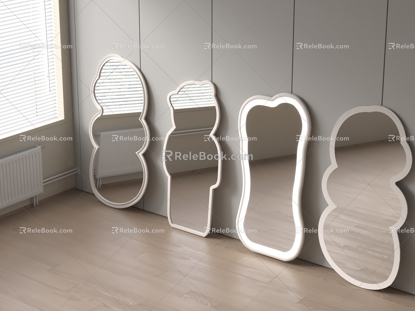 Full-length mirror willisau modern mirror 3d model