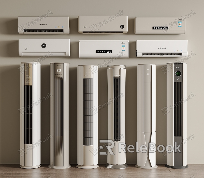 Modern Air Conditioner Wall-mounted Air Conditioner Vertical Air Conditioner Hanging Cylindrical Air Conditioner model