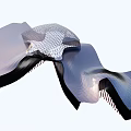 Futuristic Modern Architectural Design With Curved Mesh Roof And Smooth Surfaces