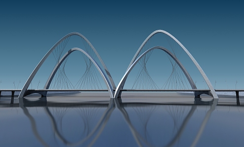 The Modern Bridge 3d model