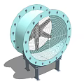 axial flow fan 3d model