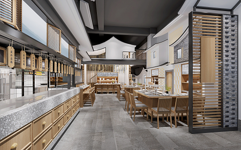 New Chinese Restaurant Chinese Restaurant 3d model