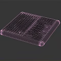 Modern Square Metal Air Conditioner Vent With Grille Design And Smooth Surface Finish