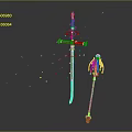 Scepter Ancient Scepter Cane Ancient Scepter Magic Scepter Metal Scepter Classical Scepter Magic Scepter 3d model
