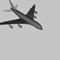Lufthansa Commercial Passenger Airplane Flying With Four Engines In Mid Air