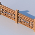 Railing Guardrail Fence 3d model