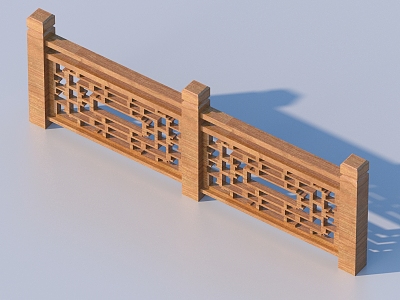 Railing Guardrail Fence 3d model