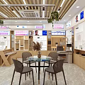 Eyewear Specialty Store With Glass Window Showcases Bright Lighting And Interior Eyeglasses Displays