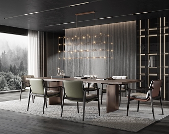 Modern Minotti Restaurant 3d model