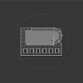 Modern High Rise Residential Building With Glass Curtain Walls Multiple Floors And Podium Base
