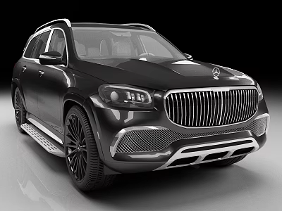 Mercedes Maybach Luxury SUV Exterior Design Details 3d model