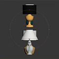 Stylish Modern Lamps With Various Bases White Shades And Decorative Designs