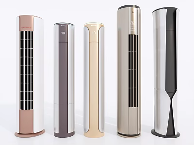 Modern Tower Design Air Cooler Fans With Various Colors And Sleek Stylish Look 3d model