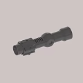Black Cylindrical Mechanical Device With Adjustment Knob And Heat Sink Structure Design