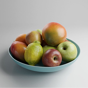 Modern fruit plate 3d model