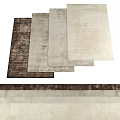 Square Rugs In Brown Gray Beige Tones With Soft Texture And Modern Style
