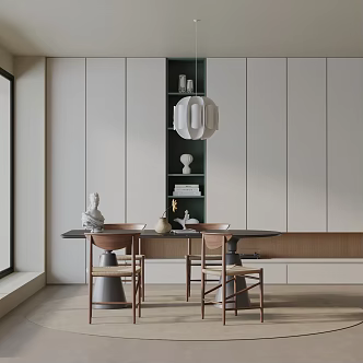 Modern table combination 3d model