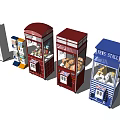 Claw Machine Vending Booth And Snack Dispenser For Amusement Areas